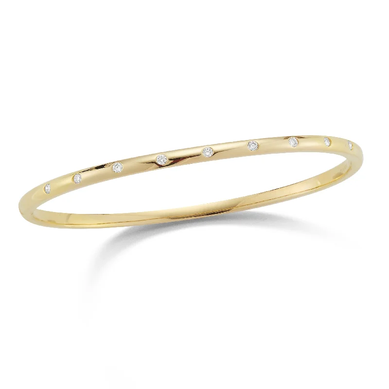 Woven band bracelet-Diamond Simple Bangle Bracelet