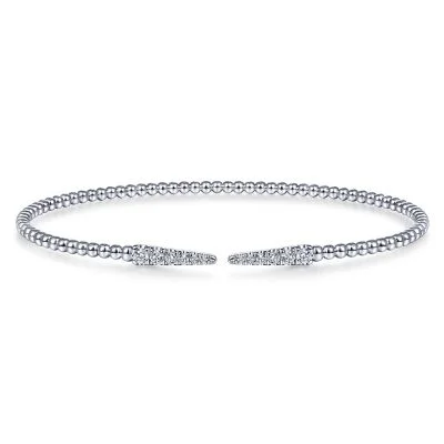 Opal glass bracelet-14K White Gold 0.27ctw Diamond Bangle Bracelet