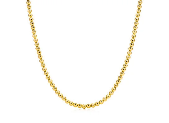 Stellar shine necklace-14k Gold Bead Necklace - 6mm