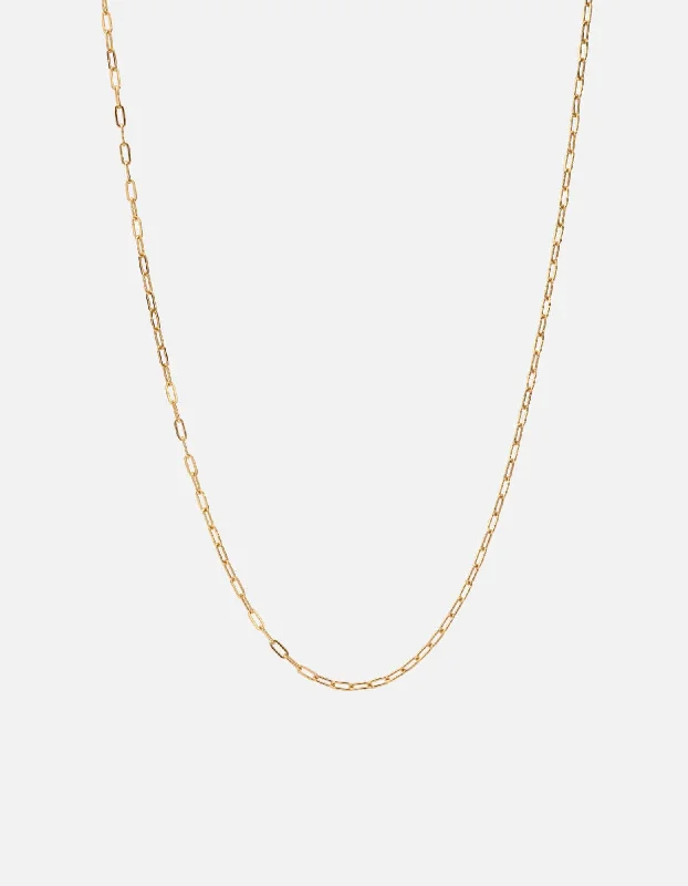 Stone relic necklace-2.5mm Volt Link Cable Chain Necklace, Gold