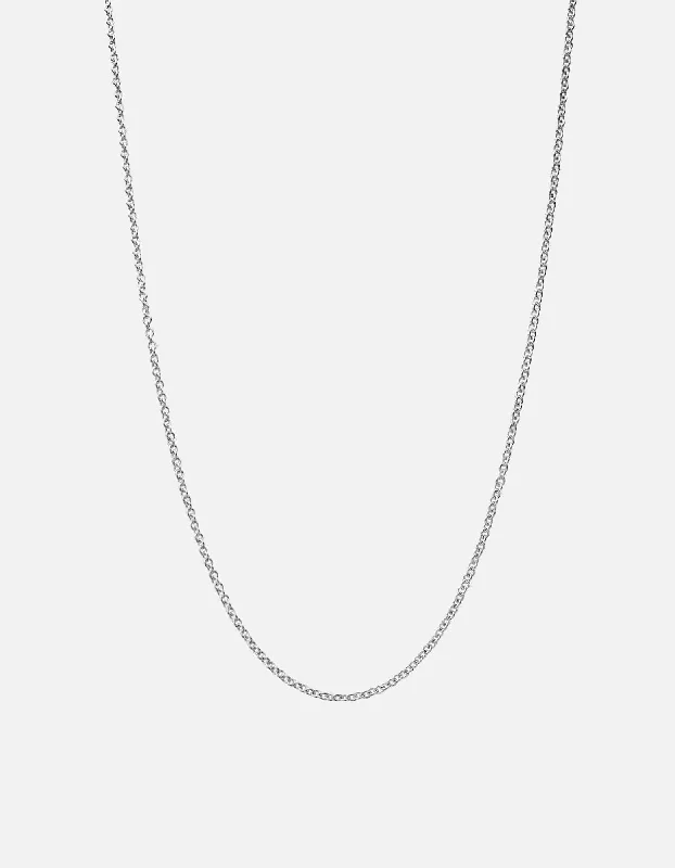 Iris flower necklace-Amit Chain Necklace, Sterling Silver