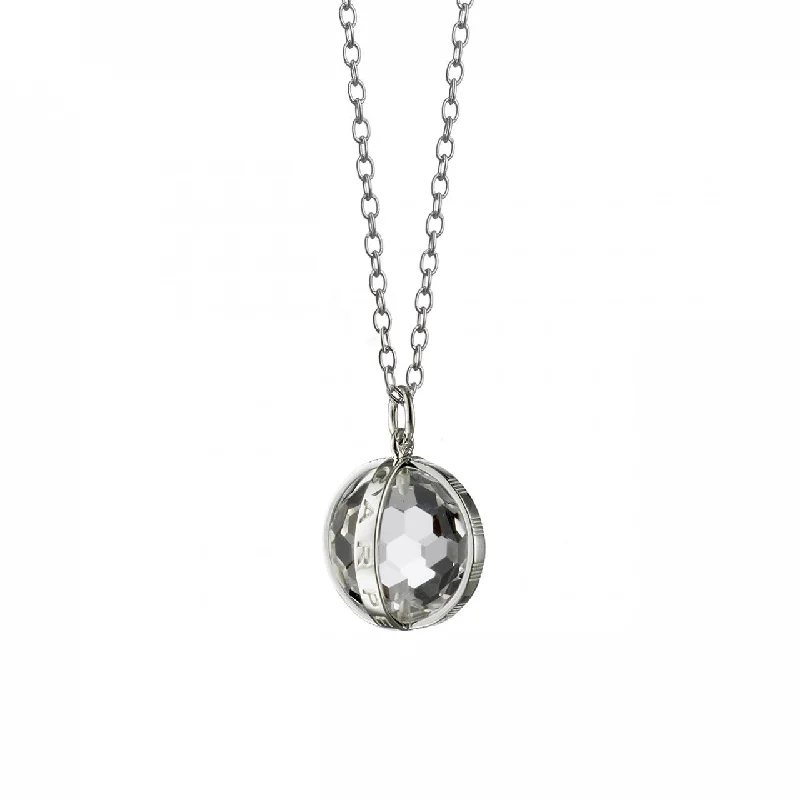 Pentagon stone necklace-"Carpe Diem" Necklace in Silver, Small