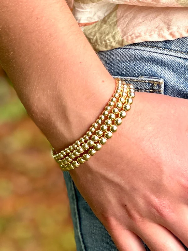 Secret glyph bracelet-Honey Bee Beads Bracelet - Gold