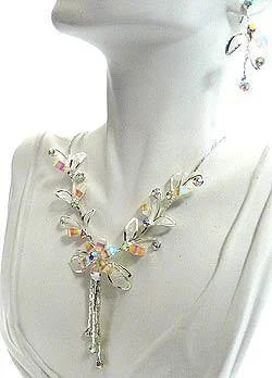 Frilled rim necklace-New Arrival - Necklace and Earrings Set AD85012-20090c