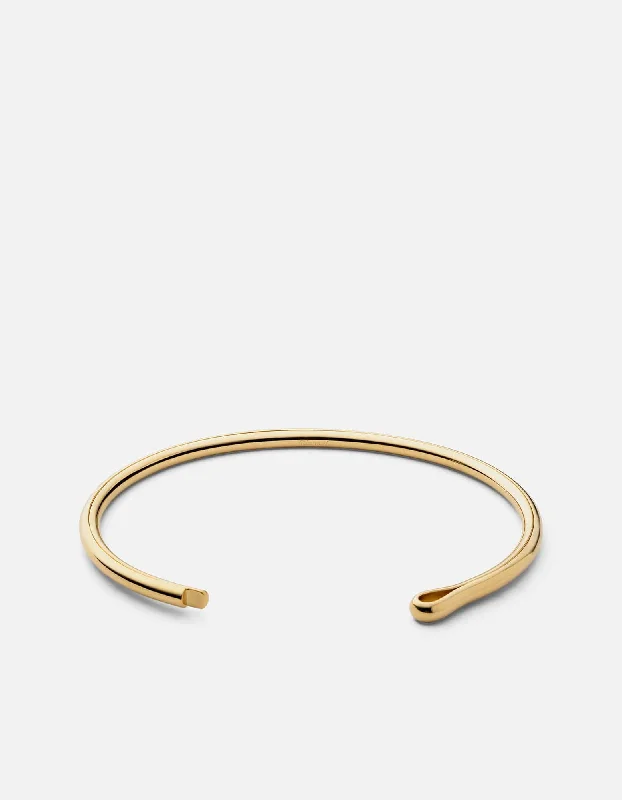 Tidal vortex bracelet-Niam Cuff, Gold Vermeil