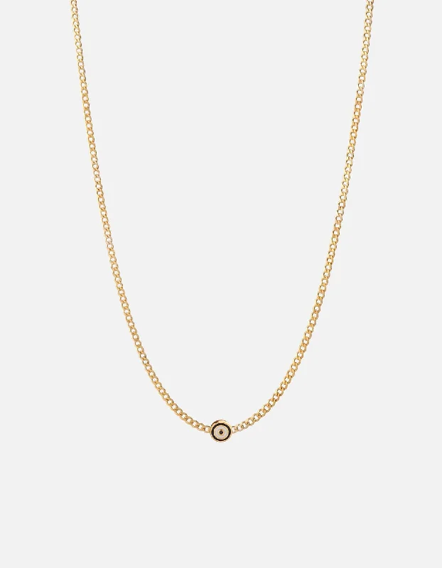 Triple knot necklace-Opus Sapphire Type Chain Necklace, Gold Vermeil/Blue