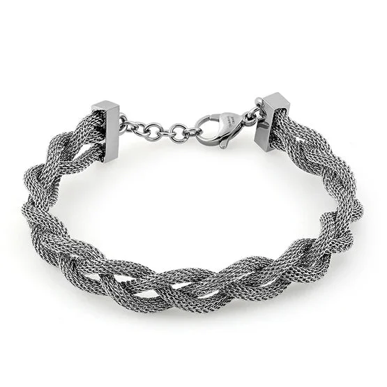 Muted dye bracelet-Stainless Steel Braided Mesh Bracelet