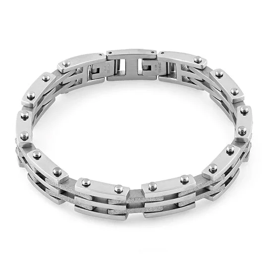 Horn curve bracelet-Stainless Steel Hinged Bracelet