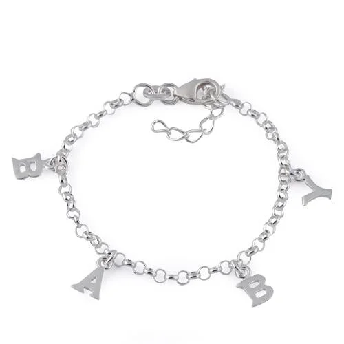 Ripple band bracelet-Sterling Silver "Baby" Bracelet - Child Size