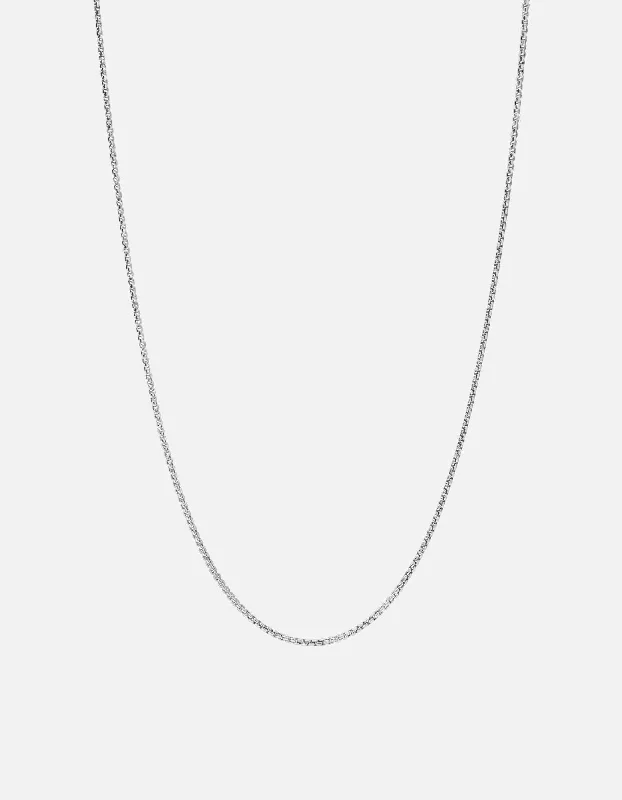 Norse knot necklace-Venetian Chain Necklace, Sterling Silver