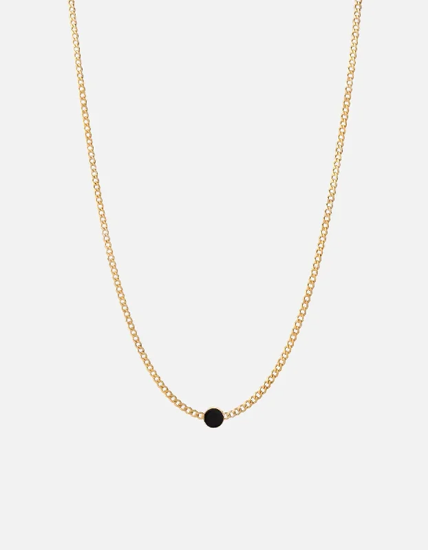 Gritty finish necklace-Volcan Type Chain Necklace, Gold Vermeil