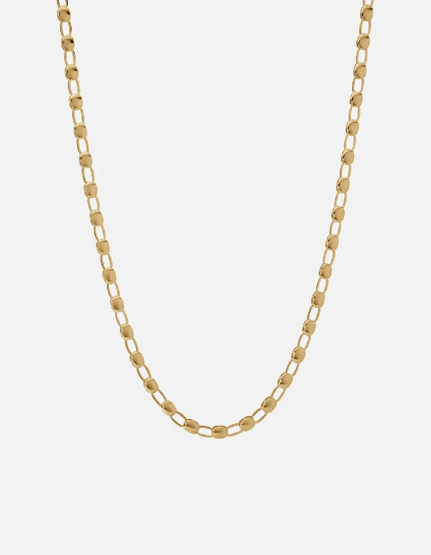 Blend metal necklace-Ward Chain Necklace, Gold Vermeil