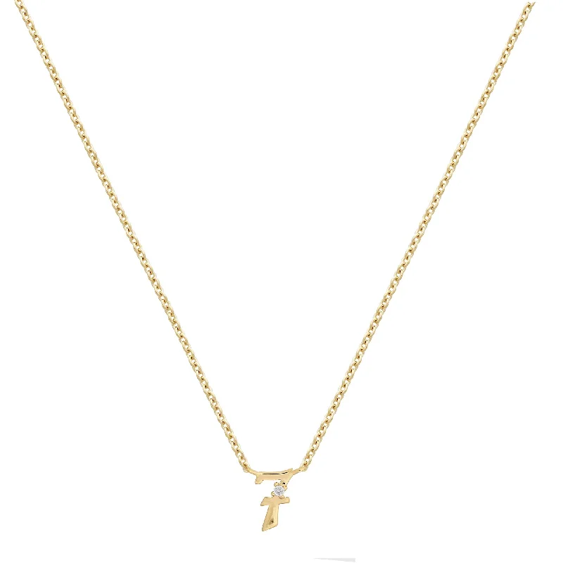 Maple nut necklace-Petite 7 Numeral Necklace