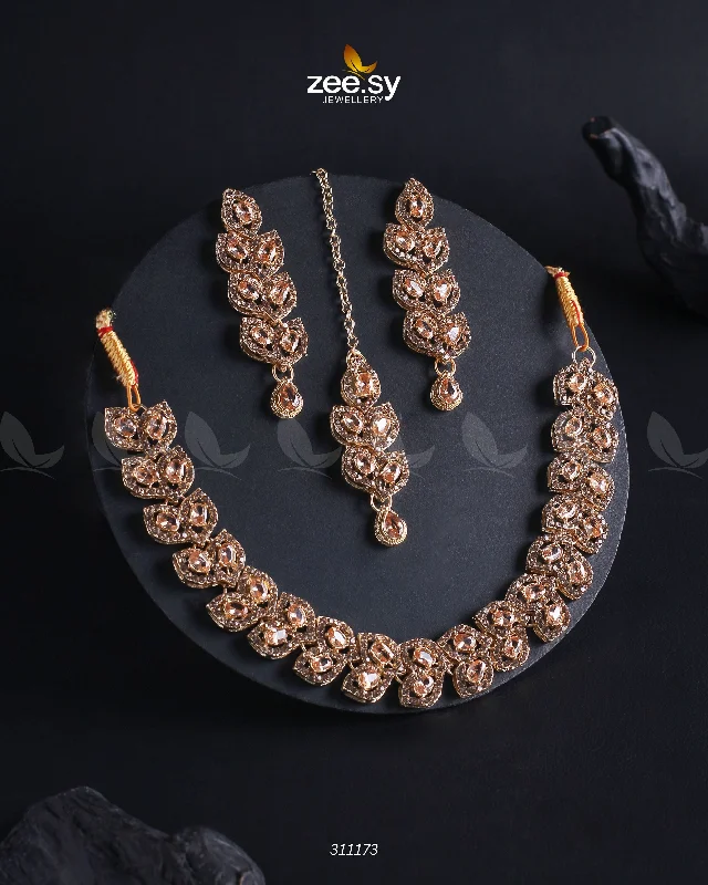 Woven chain necklace-Elara Necklace