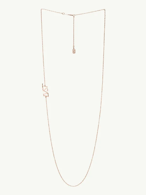 Faceted cut necklace-Envy Pendant Necklace In 18K Rose Gold