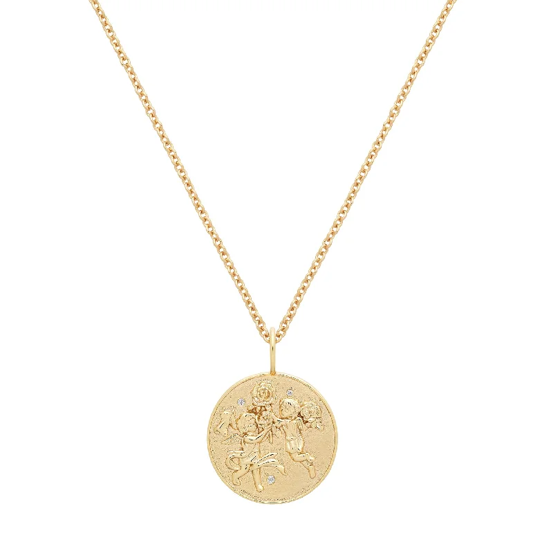 Soft stripe necklace-Gemini Zodiac Necklace