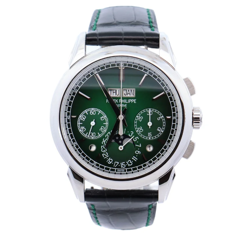 Multi-stack necklace-Patek Philippe Grand Complications 41mm Green Dial Watch Ref# 5270P-014