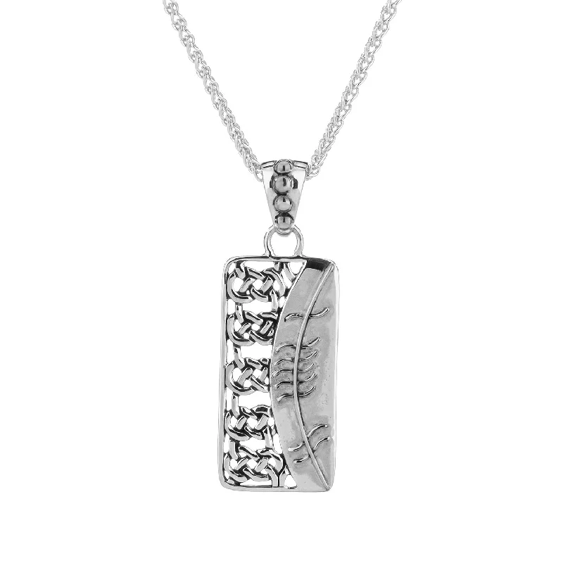 Scythian charm necklace-Silver Ogham Pendant 'Gra-Love'