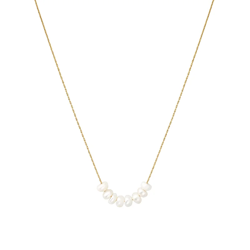 Ragged rim necklace-Saltwater Strand Necklace