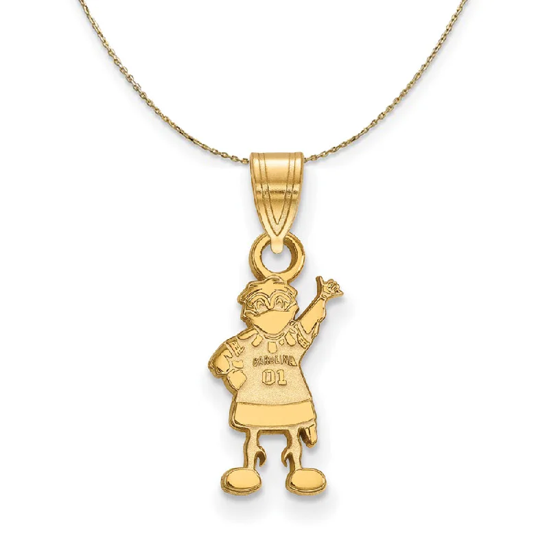 14k Yellow Gold South Carolina Sm Mascot Necklace