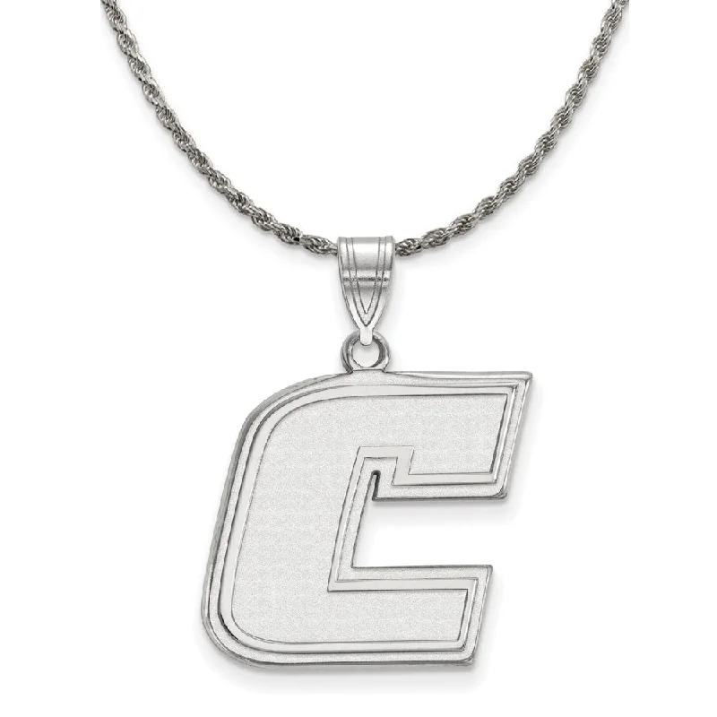 Twisting vine necklace-Sterling Silver U of Tennessee at Chattanooga Large Initial C Necklace