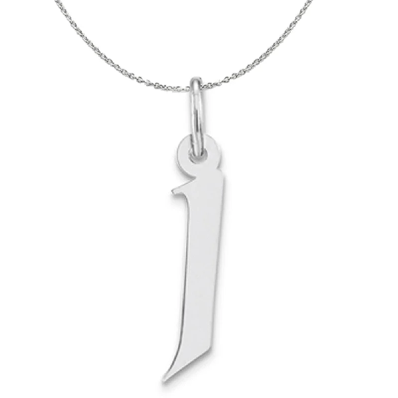 Crystal vein necklace-Silver Karlie Collection Artisan Block Initial Charm Letter J Necklace