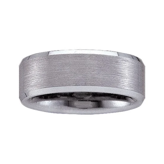 Granite shard ring-8MM Wedding Ring in Tungsten