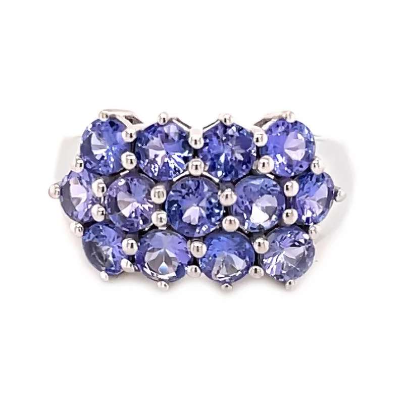 Fossil relic ring-925 Sterling Silver Tanzanite Gemstone Ring