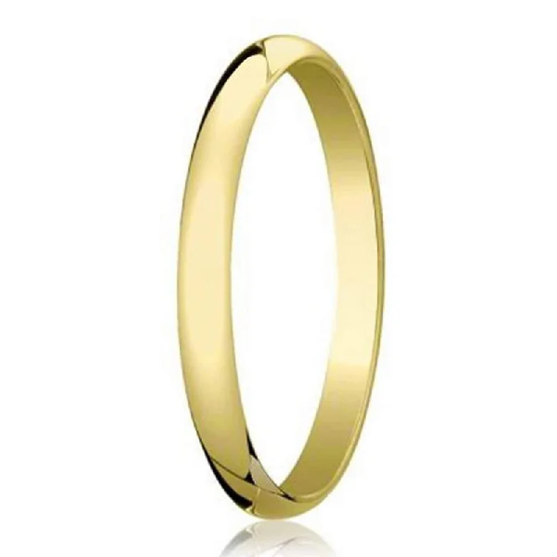 Birch bead ring-Traditional 18K Yellow Gold Designer Wedding Ring for Men | 2mm