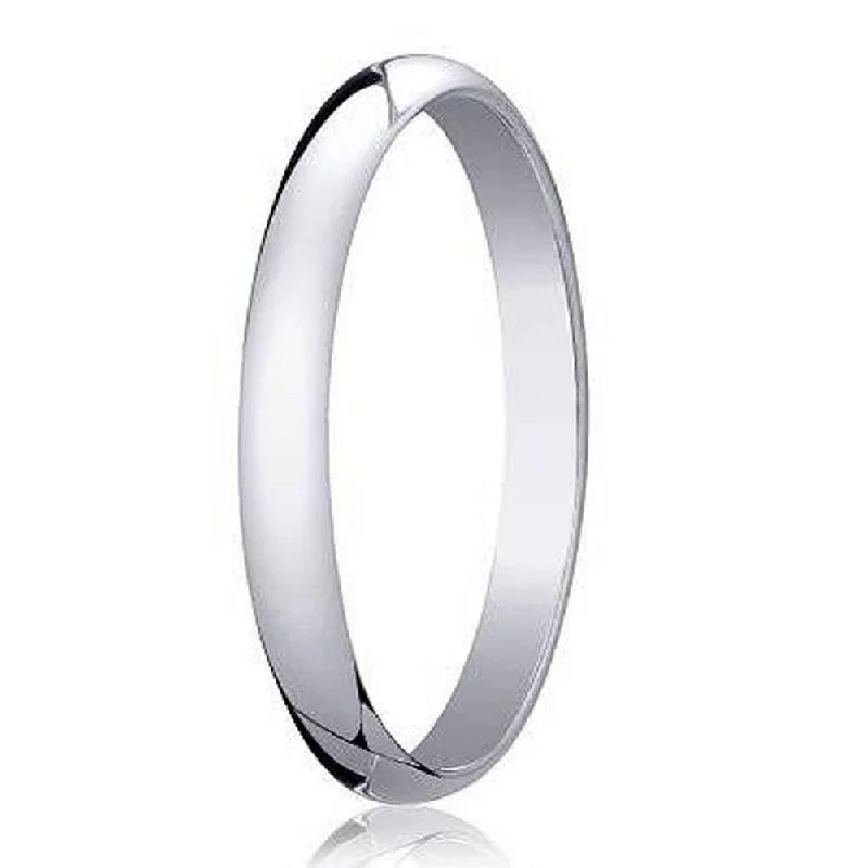 Cedar grain ring-Traditional White Gold Designer Men's Wedding Band in 18K | 2mm