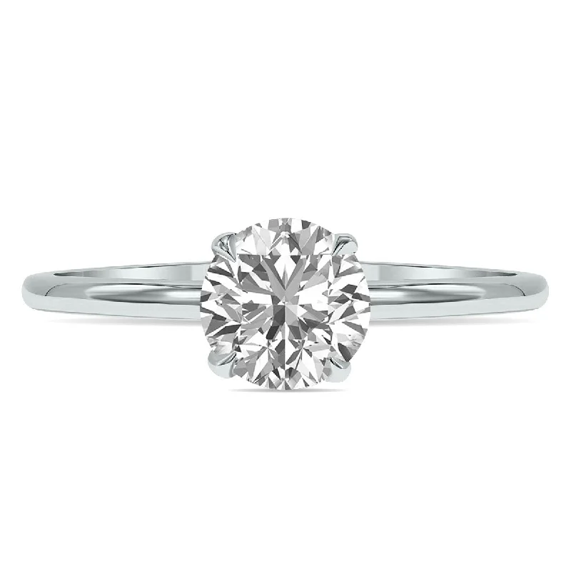 Hittite gold ring-Marquee Lab Grown 1.50 Carat Diamond Solitaire Ring in 14K White Gold (F-G Color, VVS1-VVS2 Clarity)