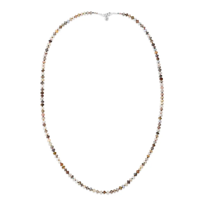 Tiered gem necklace-Rainbow Harmony Botswana Agate Signature Double-Wrap Necklace