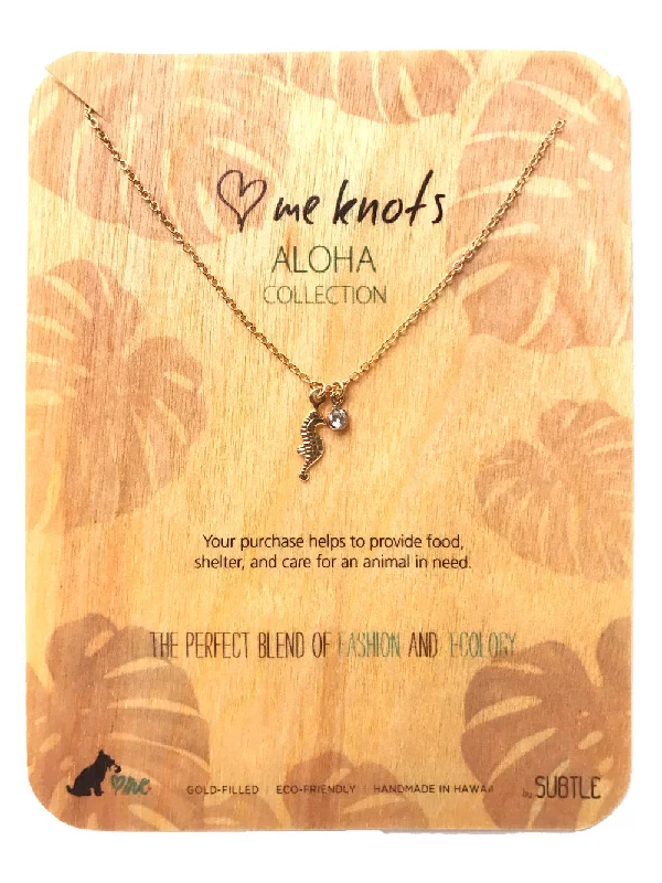 Rough-hewn necklace-Seahorse (Aloha Collection)