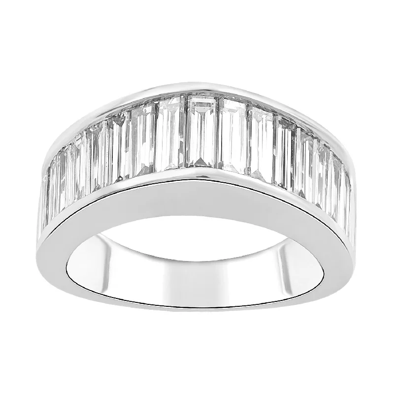 Ash husk ring-Signature EcoLove 3-1/3 CTW Diamond Anniversary Ring in 14KT White Gold