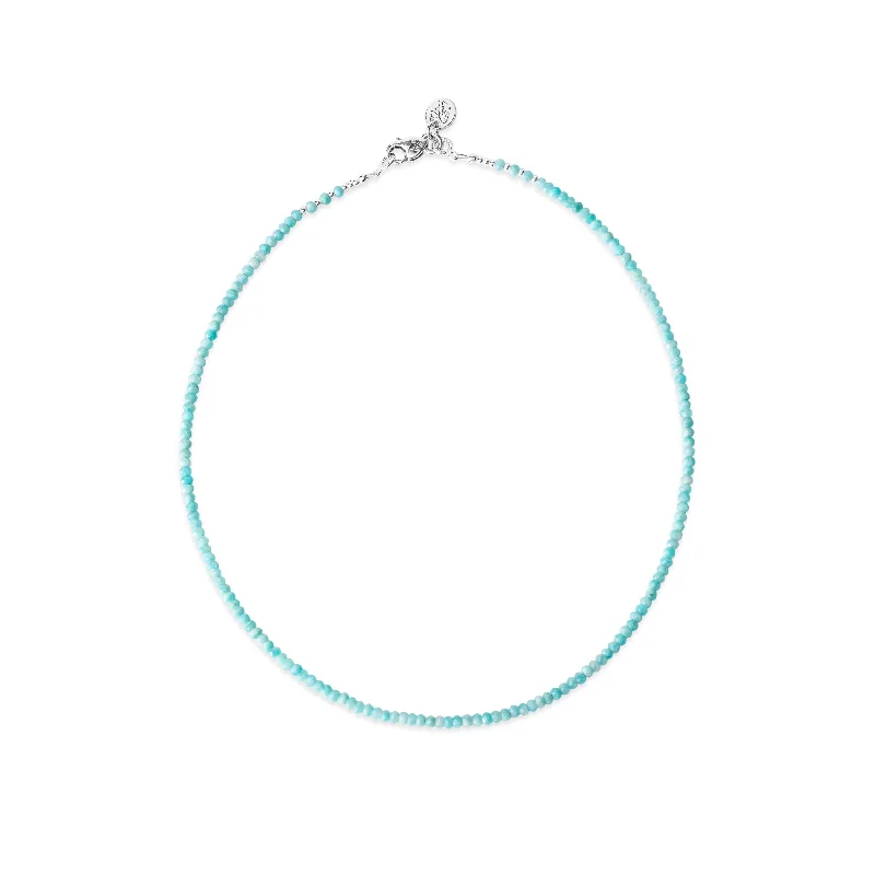 Opal glass necklace-Sincerity Amazonite Signature Necklace