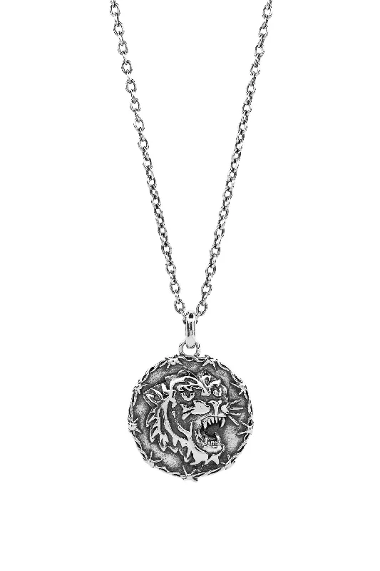 Frilled rim necklace-Tiger Necklace