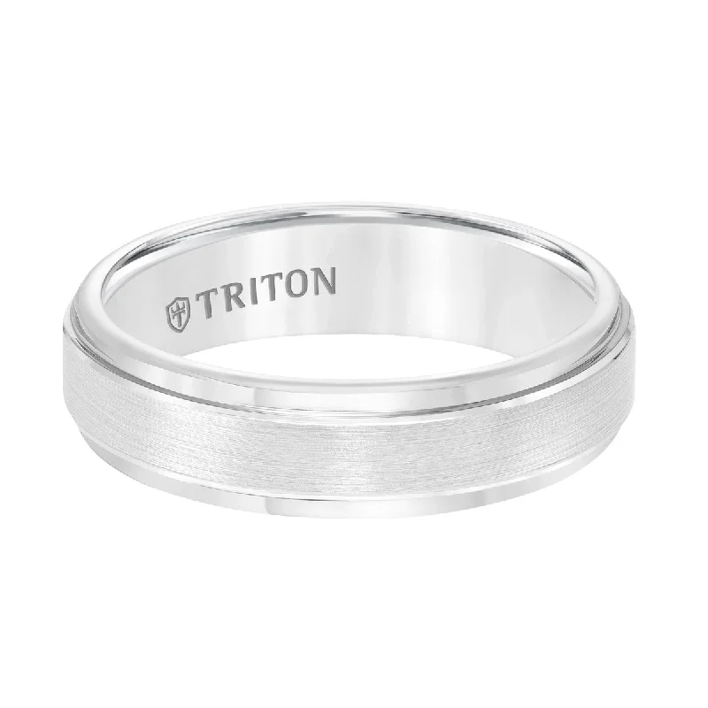 Lily set ring-Triton 6MM Tungsten Wedding Band