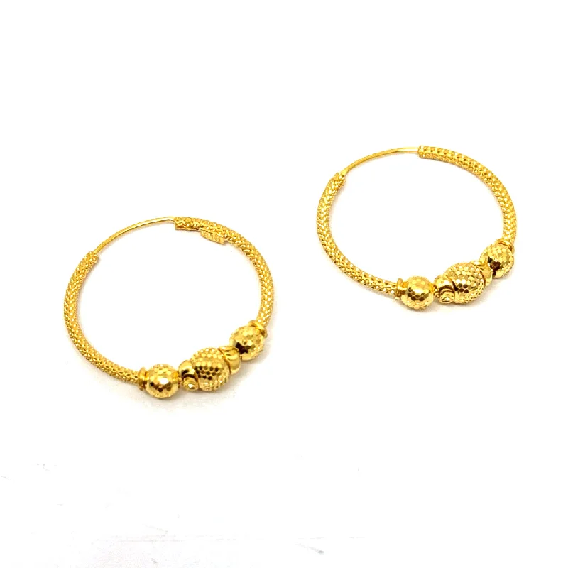 Suede stud earrings-22K Gold Wali Earrings