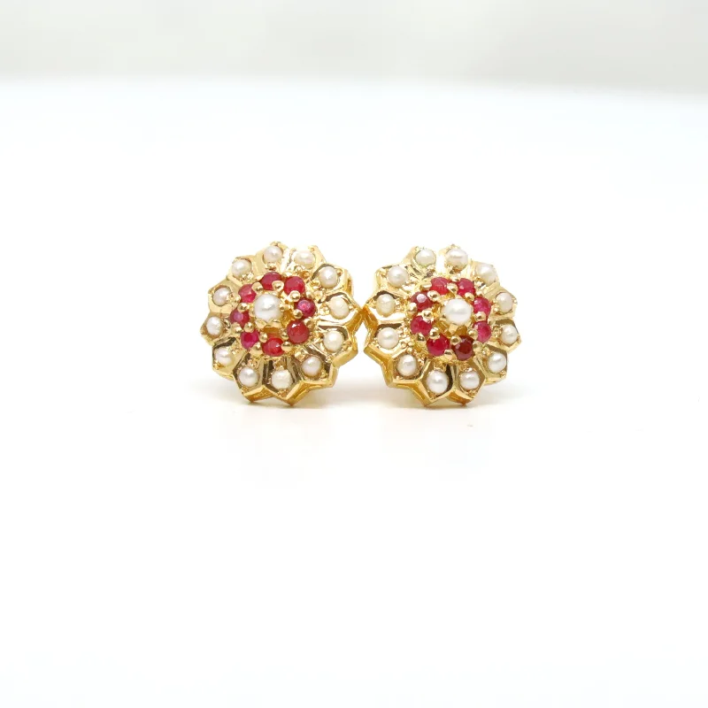 Ocean crest earrings-22k Gold Earrings