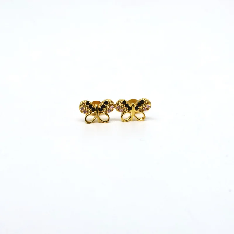 Ragged rim earrings-22K Gold Earrings