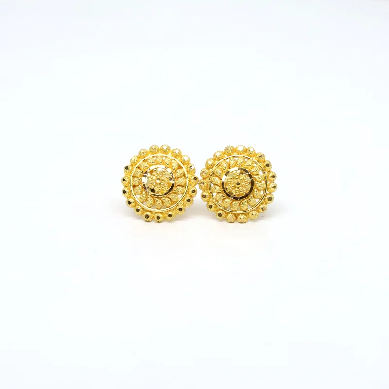 Granite shard earrings-22K Gold Earrings