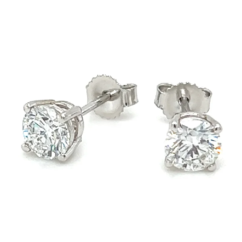 Micro stud earrings-3/4 cttw Lab Grown Diamond Earrings