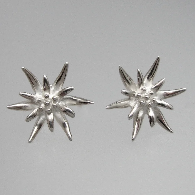 Tribal badge earrings-Edelweiss Earrings Large