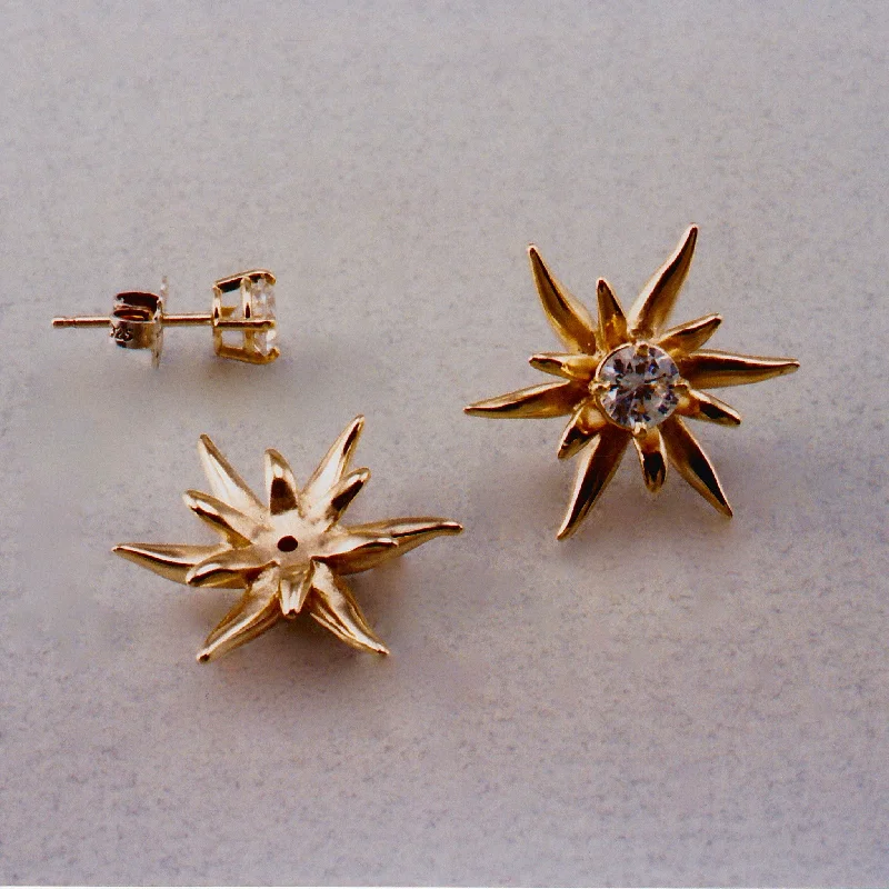 Tiered gem earrings-Edelweiss Jackets Large