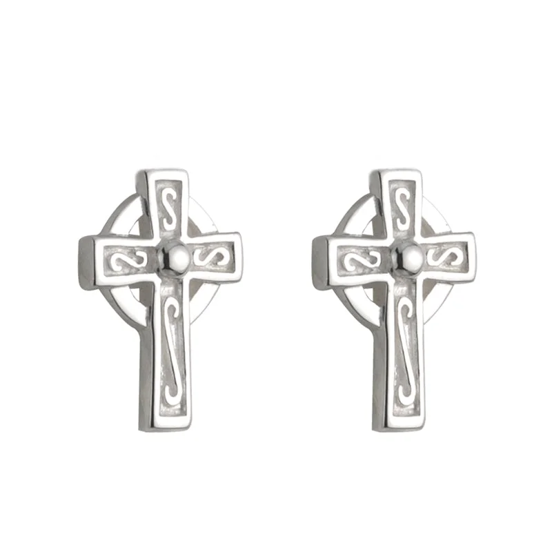 Spectral set earrings-Communion Celtic Cross Earrings