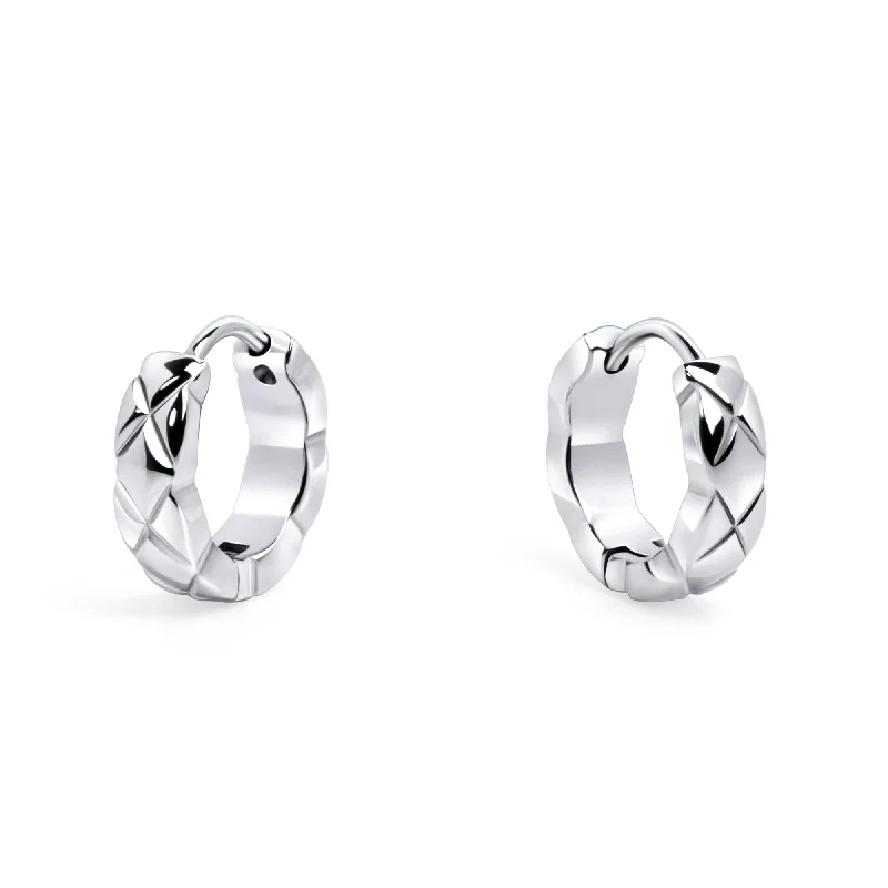 Twin gem earrings-Tempo Huggie Earrings