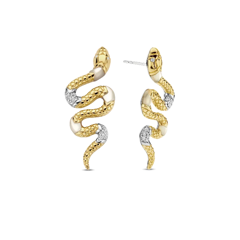 Triple knot earrings-TI SENTO Earrings 7827MW