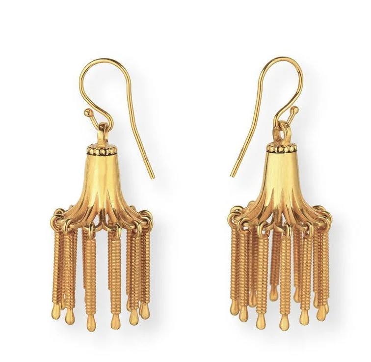 Mosaic stripe earrings-YPERIA | 24K Gold Earrings