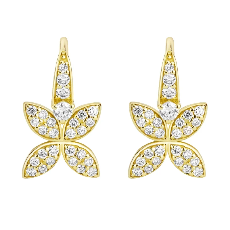 enamel brooch-Earrings - Diamond