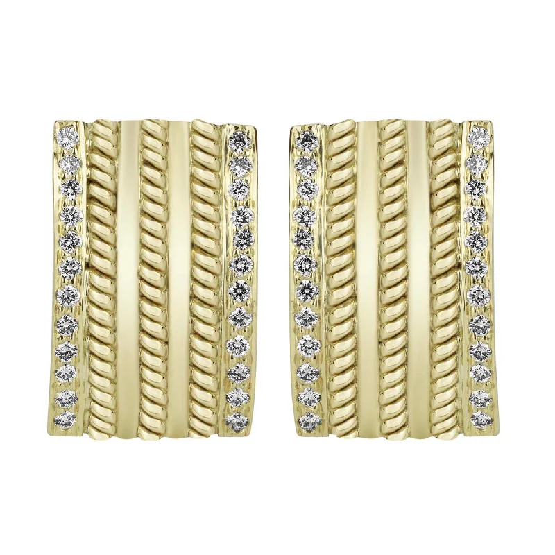 art deco brooch-Earrings - Diamond